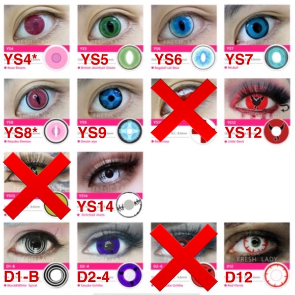 3 x PAIRS Halloween 🎃 UV & Theatrical Lenses - Picture 2 of 7